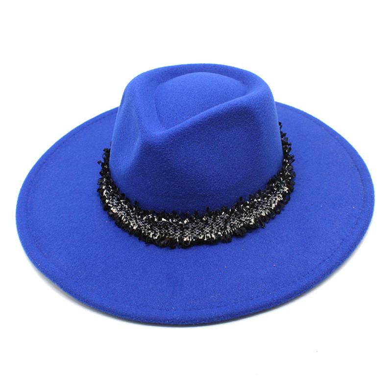 Style Wool Felt Hat With Large Brim For Men Women Winter Autumn Casual Outdoor Wear