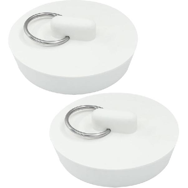2 Pack Rubber Drain Stopper, Universal Bathroom Sink Stopper Bathtub Drain Plug, Fits 1-1/2 Inch for Bathroom Kitchen Sink Tub Drain