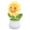 Crochet Sunflower Cute Knitted Sunflower In Pot Mothers Birthday Gift Office Desk Decor