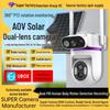 AOV Outdoor Dual-Lens Solar 4G Camera with 24h Monitoring, HD Night Vision, No Power/Network Needed