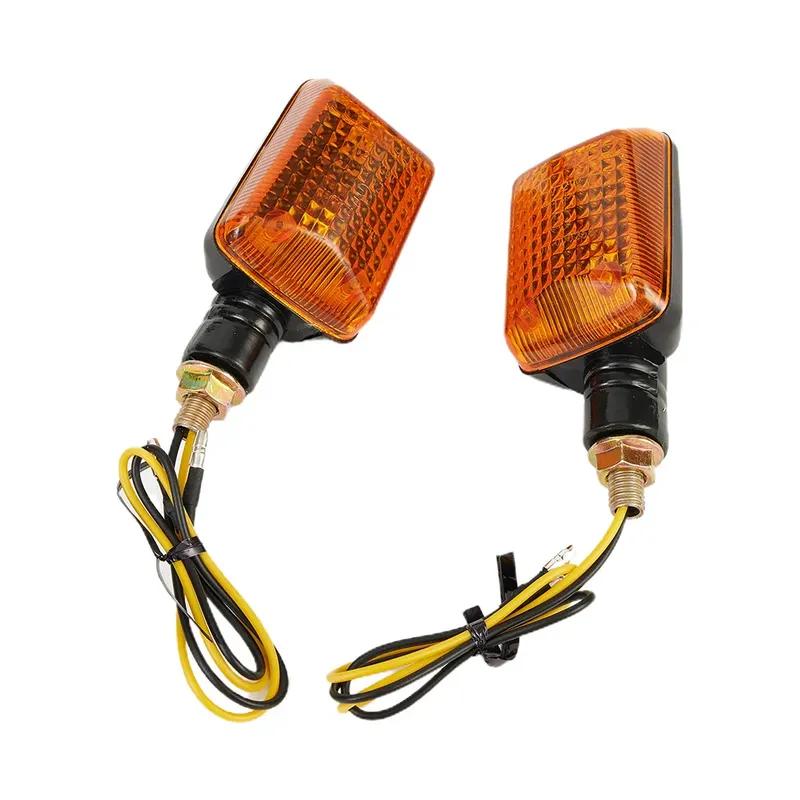 Turn Signals Easy to tall Motorcycle Turn Signals Black Tinted Front Rear Scooter Quad Moped 12V Blinker Lights
