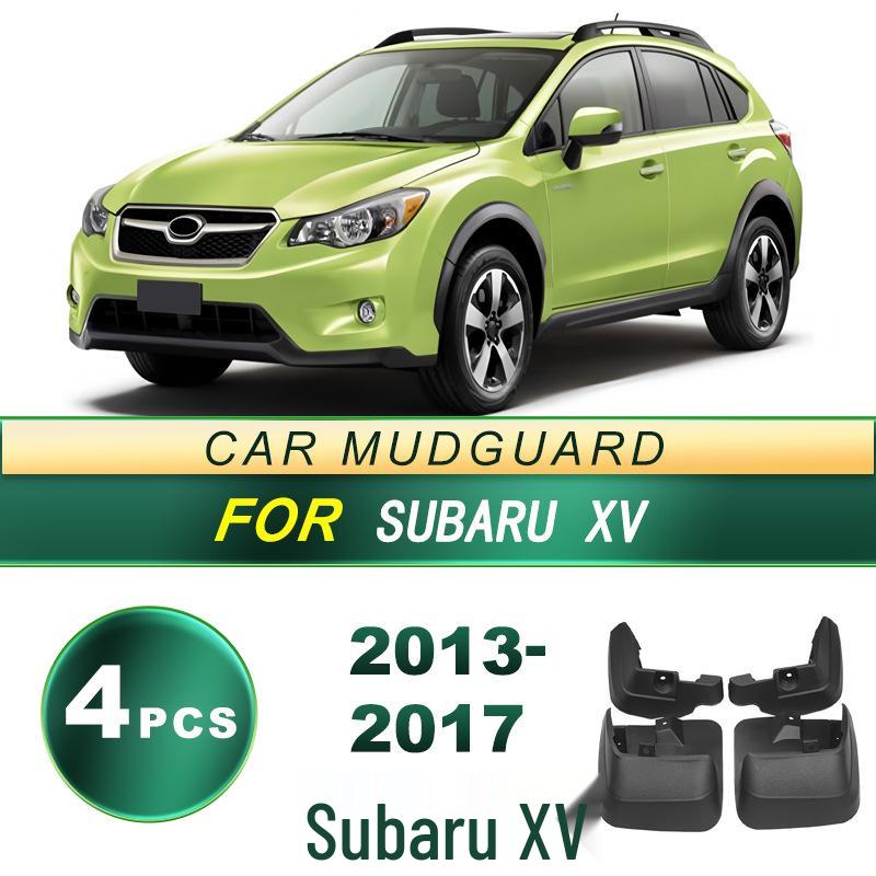 Subaru XV 2013-2017 Tire Mud Flaps: Soft Rubber No-Drill Mud Guards