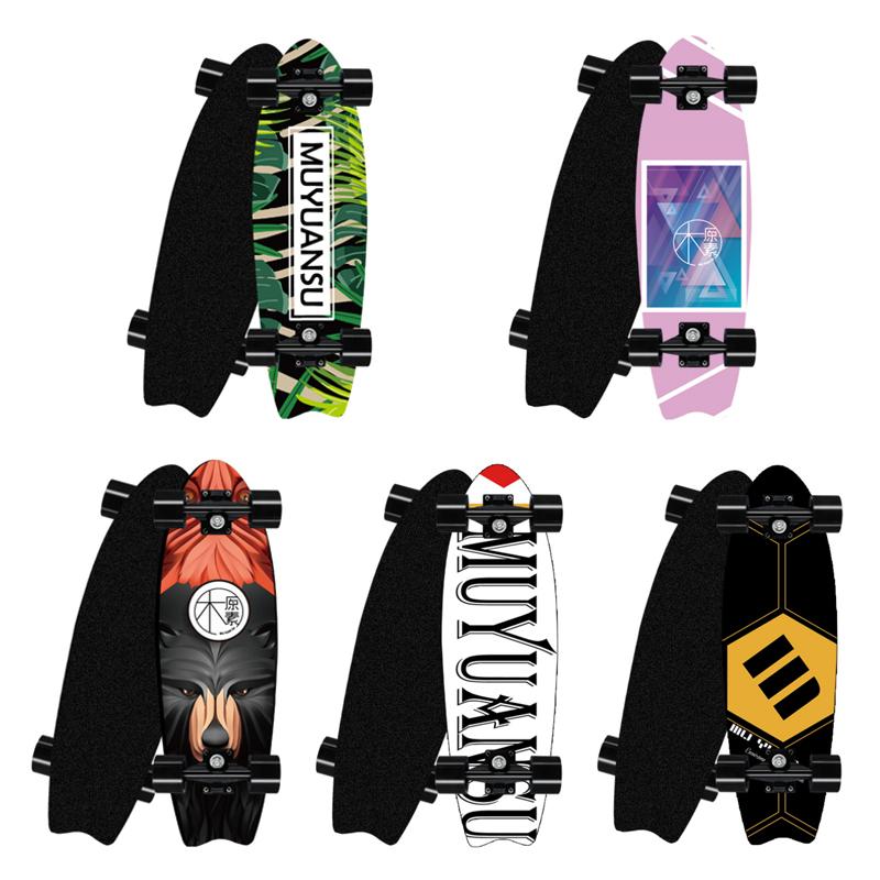 Professionelles Surfland-Skateboard aus Ahorn mit Einzelrocker, Cruiser-Skateboard, Longboard, Kindersport, Straße, Outdoor-Fitnessstudio