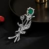 Senior Brooches Flower Leaf Brooch Pins for Women Suit Pendant  Fashion Brooches Jewelry