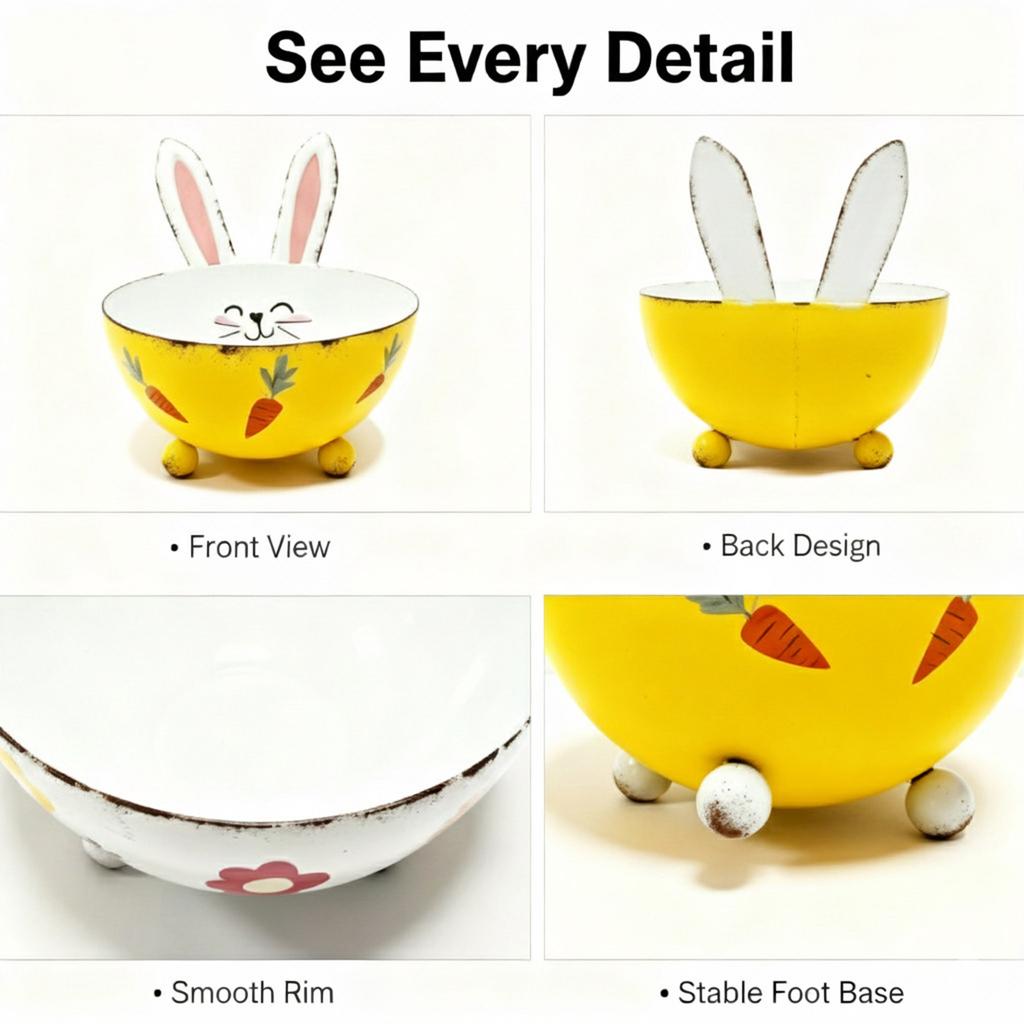Tin Candy Bowl – Metal Decorative Storage Bowl For Children’s Holiday Gifts