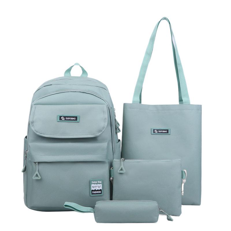 Large Capacity Water Proof Fashionable Backpack Casual Campus Style High School College Student Schoolbag