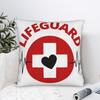 Lifeguard of the Week Medical Care Pillow Cover Graphic Cushion Cover Retro Trendy Pillow Case For Living Room Sofa