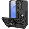 For Samsung Galaxy S25 FE Case PC + TPU Phone Cover with Lens Protection Kickstand