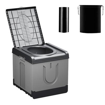 Portable Toilet Plastic Camping Toilet Foldable Toilet Travel Potty for Outdoor Emergency