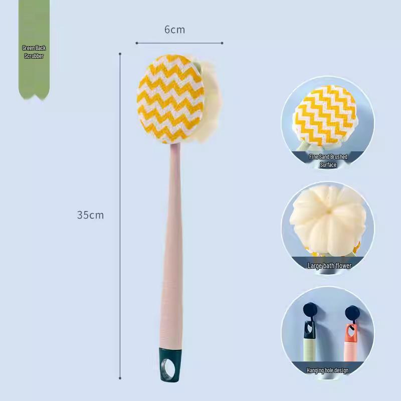 

Роскошный набор из щетки для ванны с длинной ручкой и мягкой мочалки для женщин и детей