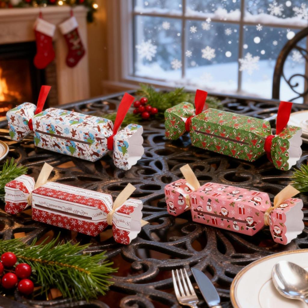 Money Pull Out Box Christmas Money Holder Pull Pouch Cash Pull Boxes Merry Christmas Money Box Unique Money Case 4pcs
