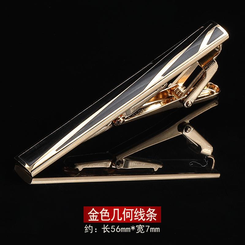 Colore Gun Blue Diamond Fermacravatta Semplice da Uomo Oro Argento Spille da Abito da Lavoro per Uomo e Donna Versione Coreana Clip di Sicurezza per Collare