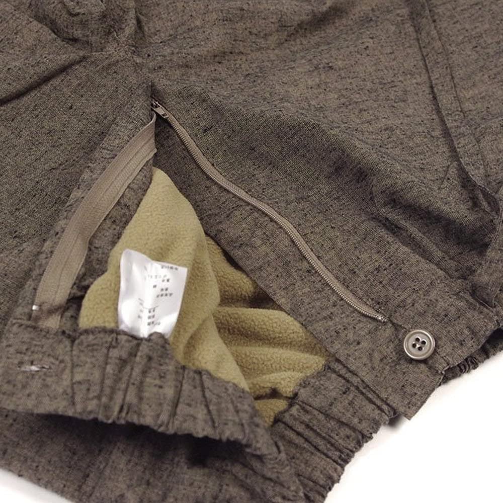 Winter Samue fleece size Birch [Kyoetsu] (Japanese workwear), padded, Tsumugi-style fabric, lining, 16, Men's (L, Brown)