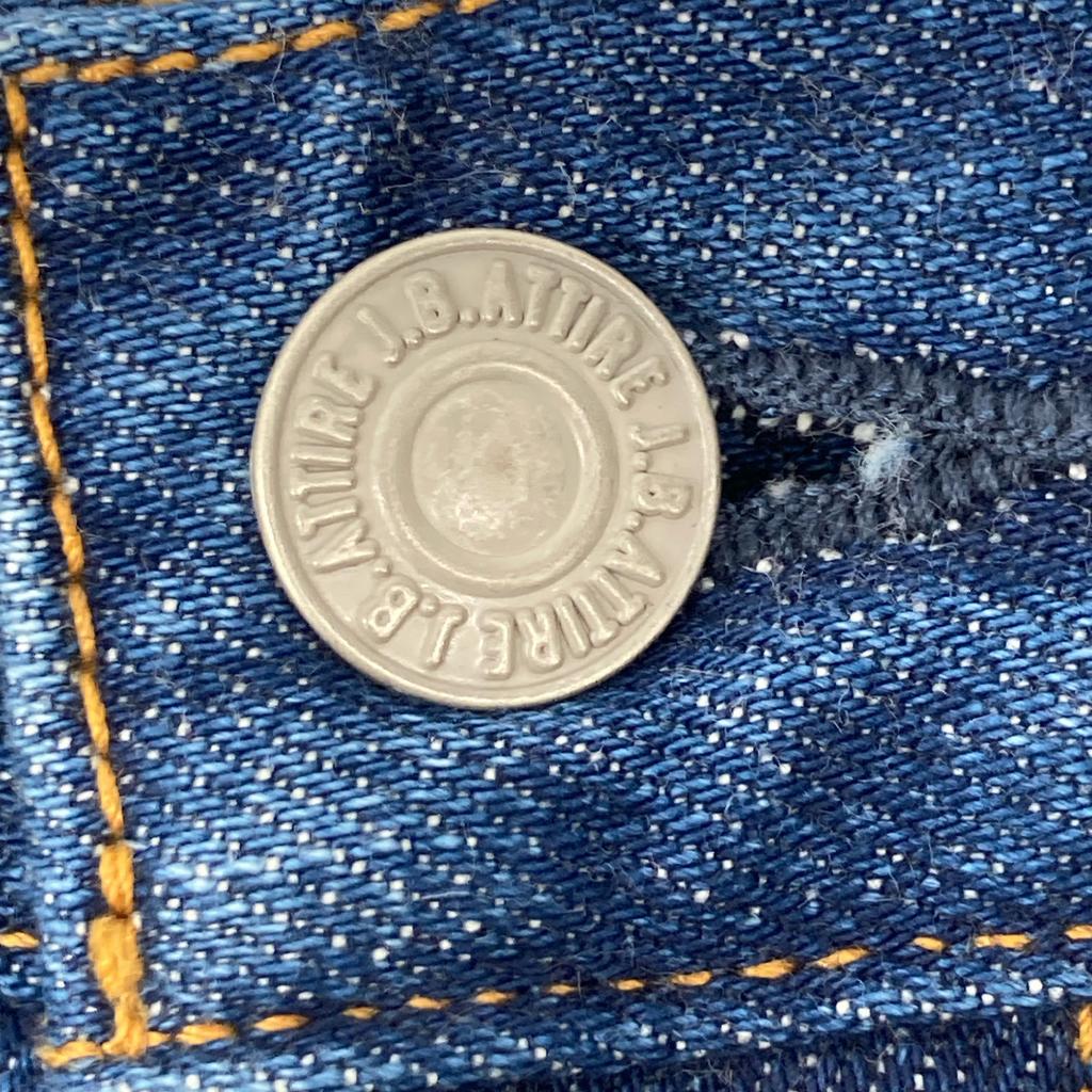 J.B.ATTIRE JBS-2402 Faded Blue Cotton Zip Fly Straight Denim Pants Bottoms 1 blueUsed