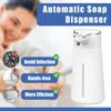 400ml Automatic Foaming Soap Dispenser 2-Level Adjustable Touchless Soap Dispenser Electric Rechargeable Foam Hand Soap Dispenser for Bathroom Kitchen