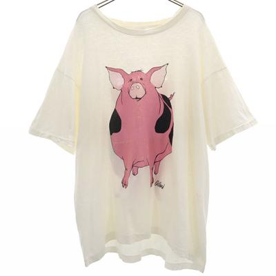 90s Old Double-sided Print Short Sleeve T-shirt XL Men's Used