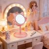 1:12 Scale Doll House Miniature Vanity Mirror With Comb Set For Realistic Scene Setting Decoration Doll Accessories