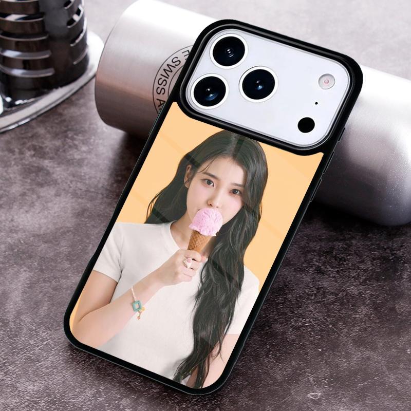 I-iu Lee Ji Eun Phone Case for iPhone 17 16 15 Pro Max Air 14 13 12 11 Plus Shockproof Cover