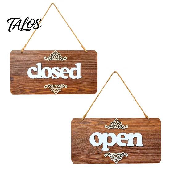 Wooden House Sign, Nordic Minimalist Style Wood Sign, Durable Wall Decoration Hanging Sign, for Coffee Shop Barber Shop Entrance