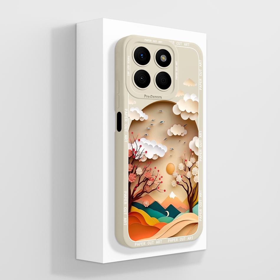For Honor X8b Case For Honor X8A X8 Phone Back Cover Panda Baby Fundas Full Protection Soft Liquid Silicone Shockproof Bumper