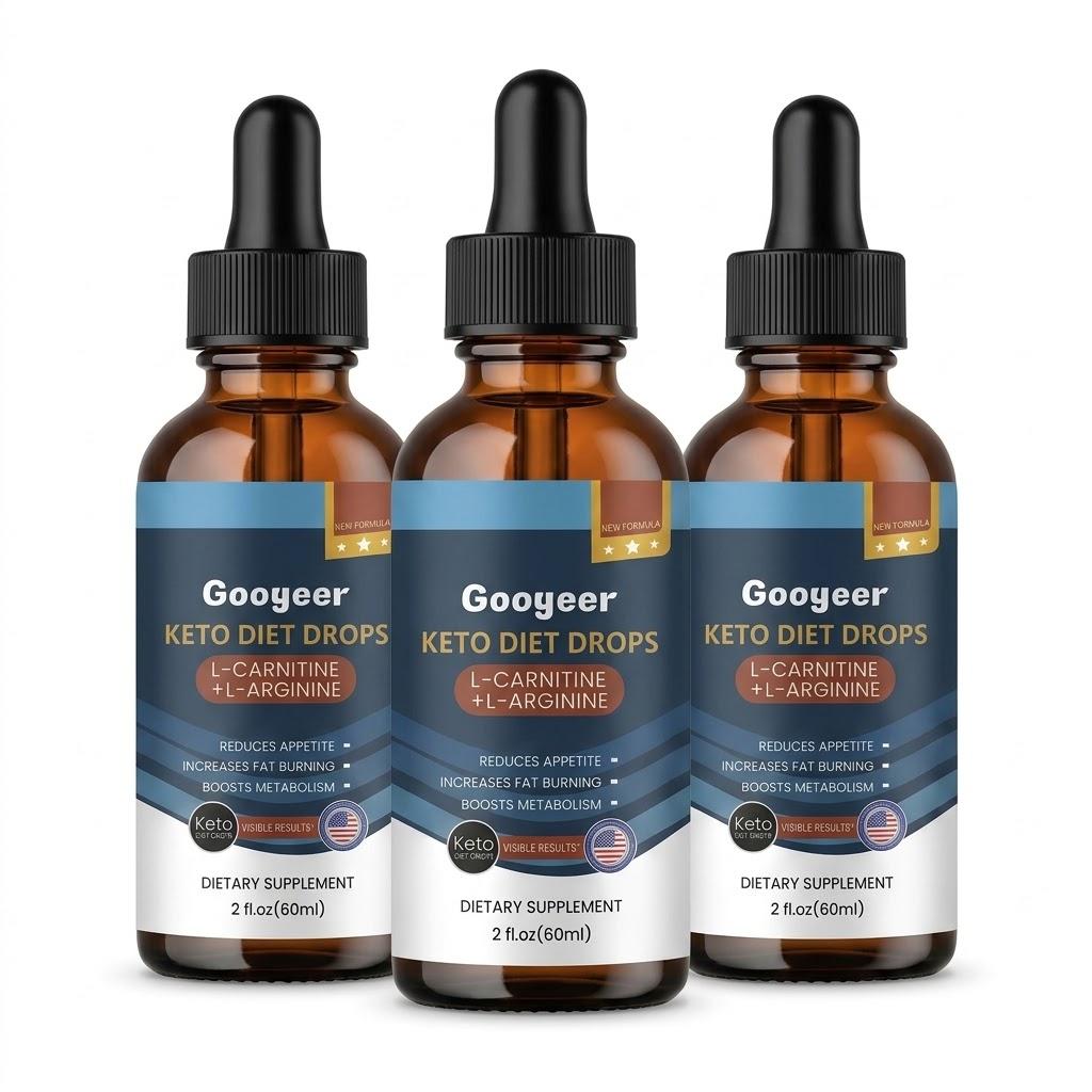 Keto Drops – L-Carnitine & L-Arginine Liquid Fat Burner & Metabolism Booster (60ml)