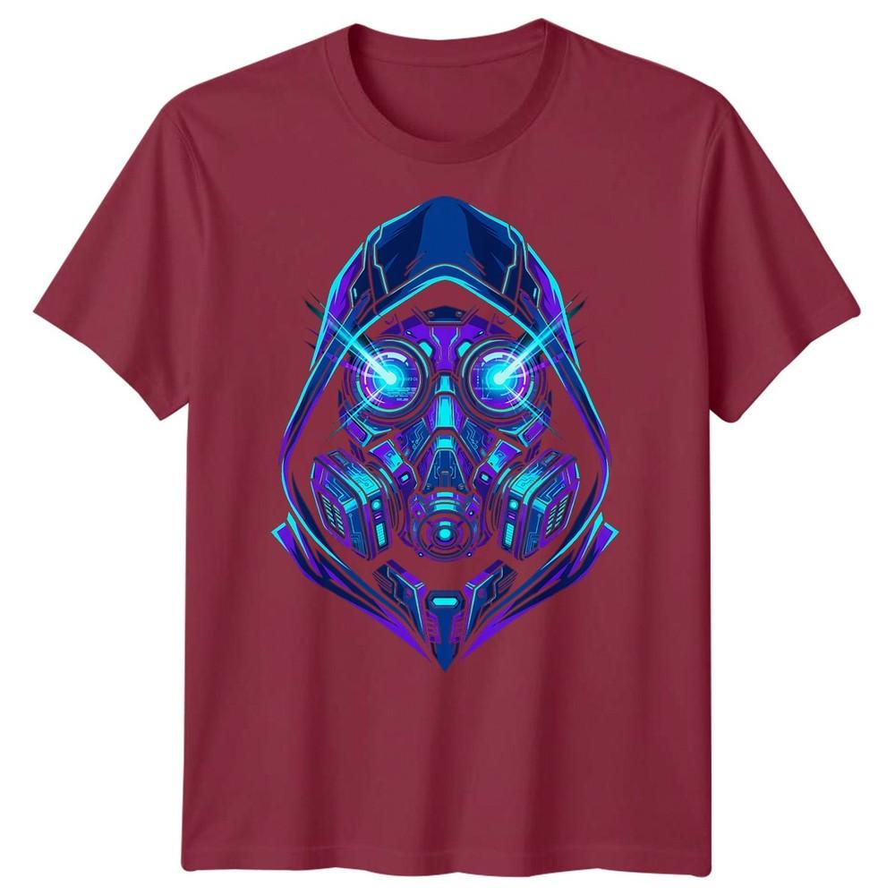 Gasmask Horror Unisexs T Shirt Toxic Mask Reaper Monster Air Graphic Tee