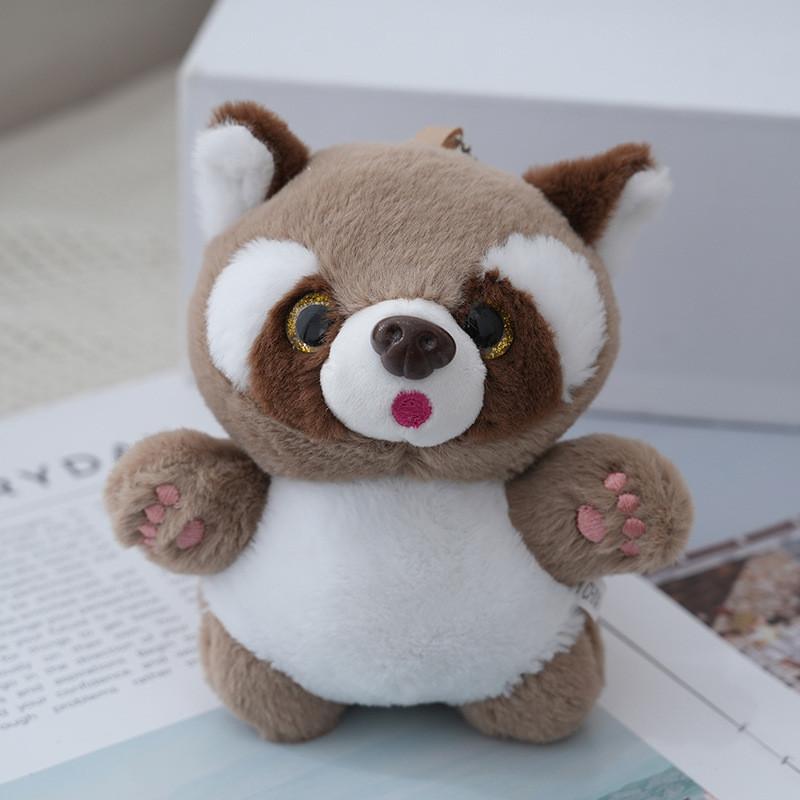 Adorable Little Raccoon Keychain Plush Cute Bag Charm Boutique Mini Gift Blind Box