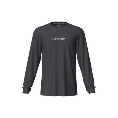 Letter Print Crew Neck Long Sleeve T-Shirt Men Tops Gray NM2171E-5FB