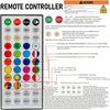 Dazzle Bright Smart Color Changing Christmas Lights, 66FT 200 LED RGB String Lights with Remote & App Controlled, Halloween 4th of July Decoration