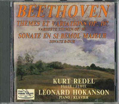 CD KURT REDEL/LEONARD HOKANSON - Beethoven Themes Et Variations Op.1 PV786105 DISQUES PIERRE  Japan Classical Used