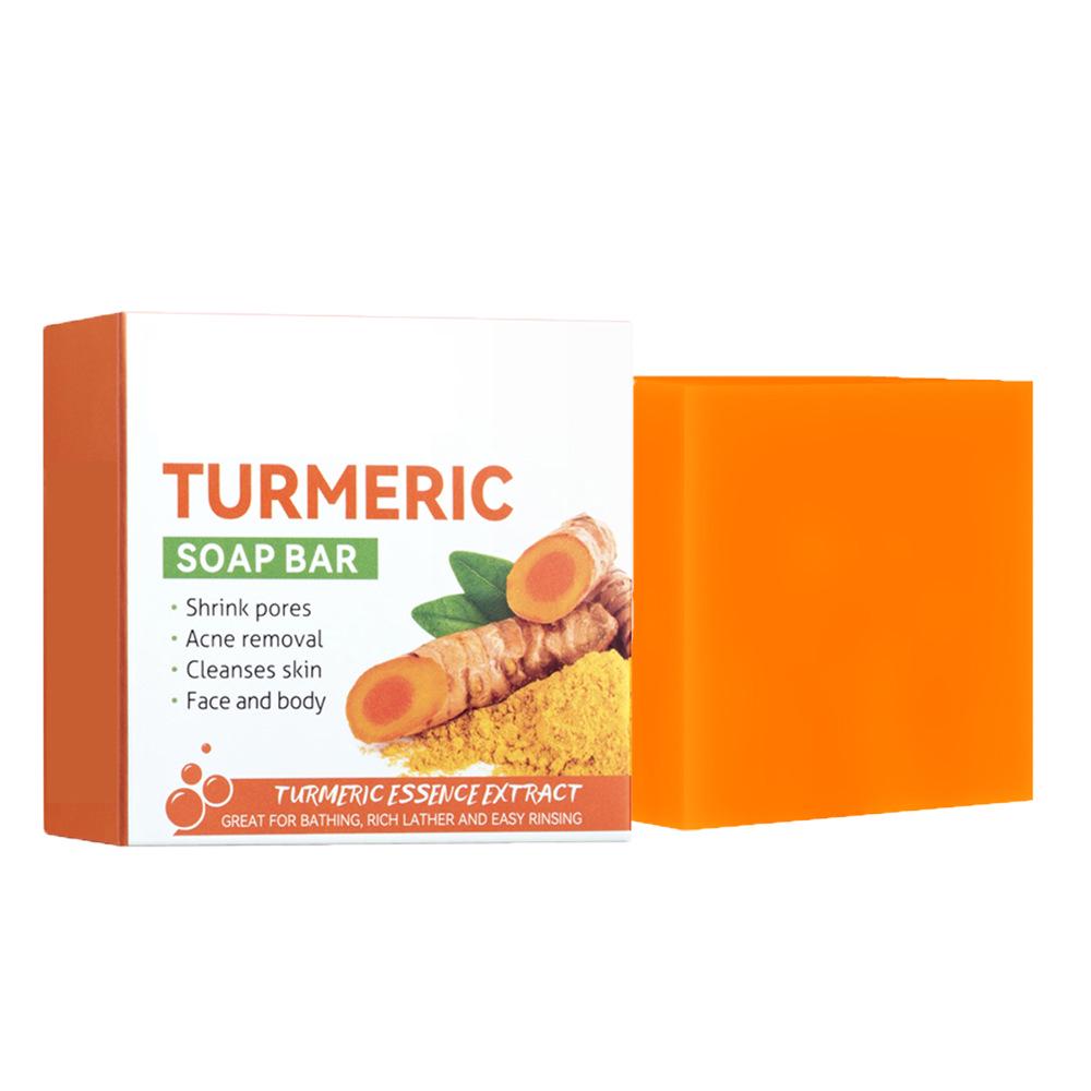 Turmeric Soap & Face Cream Set: Skin Brightening Handmade Soap & Care