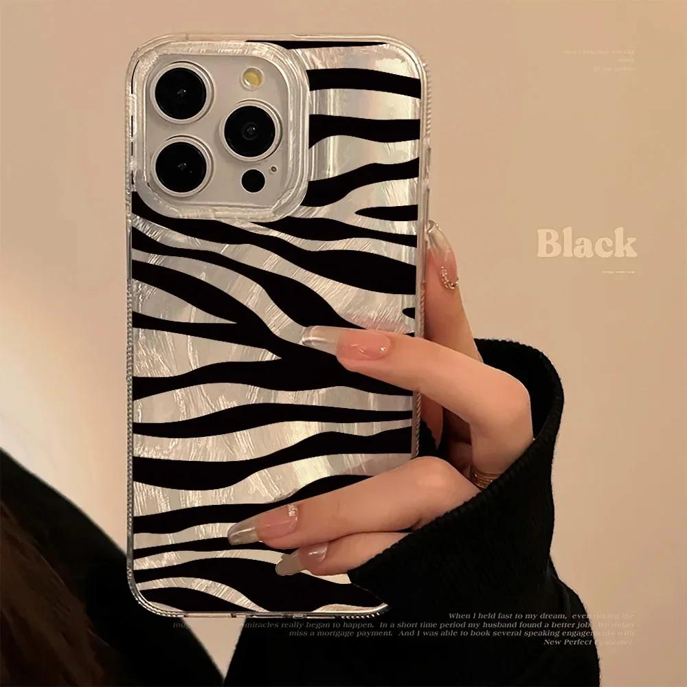 Luxury Laser Wave Pattern Phone Case For Samsung Galaxy S24 S25 Ultra S23 S22 Plus S21 FE A16 A15 A55 A54 A53 A35 A34 A33 Cover