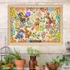 Tenyo (Tenyo) [Made in Japan] 300-Piece Holographic Jigsaw Puzzle Disney Winnie the Pooh Dressed Up with Flowers (30.5x43cm) D-300-716, Includes