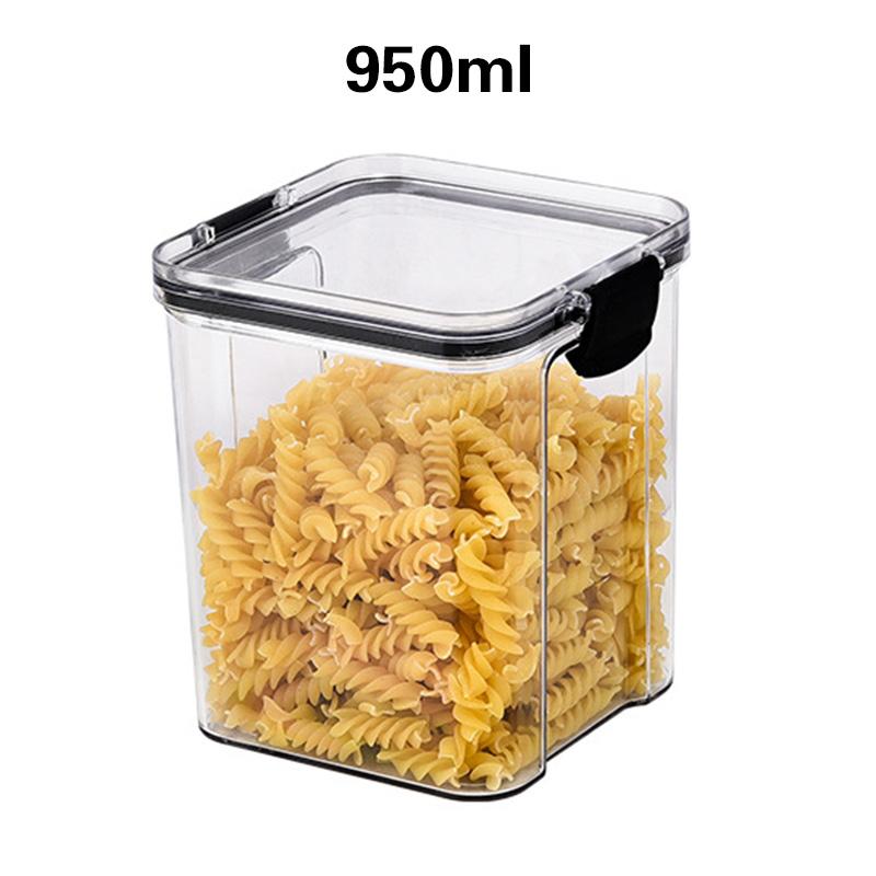 Latest Design Household Transparent Pet Food Storage Boxes Multi Size Air Tight Food Containers Kitchen Storage Bins