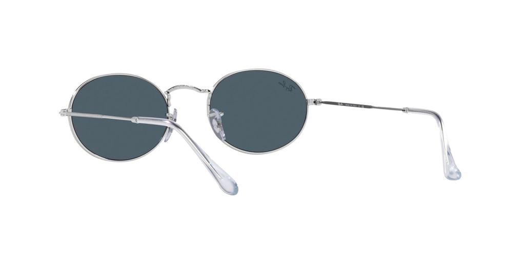 RB3547 Dark Blue Size 51 Ray-Ban Sunglasses, Silver/Crystal Lens,