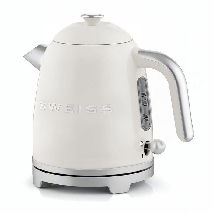 Vintage Kettle - SWEISS - KTS8 - 1000 W - 1 L - 360° Base - Beige