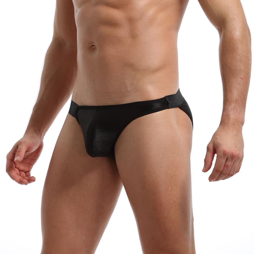 Men's Sexy Lingerie Briefs Men's Sexy Elastic Ice Silk Briefs Men's