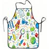 1pc Science And Space Pattern Print Apron, Durable And Easy To Clean, Adjustable Waistband, Polyester Material, for Kitchen Cooking, Gardening, Orchar
