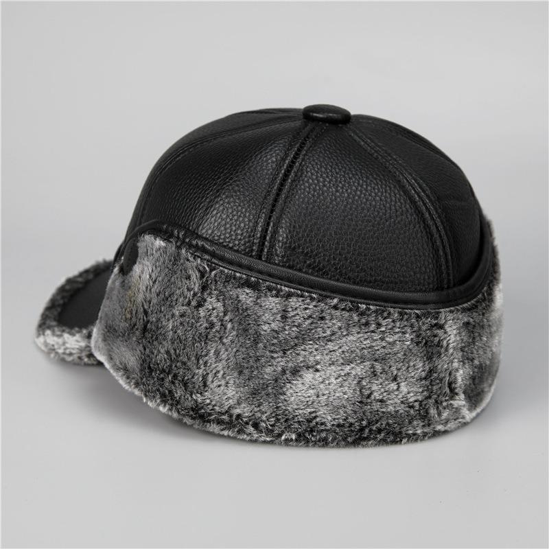 Warm Men's Winter Ear Protection Old Men's Cap Winter Grandpa Hat