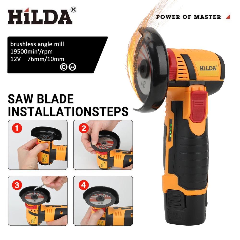 Cordless Mini Angle Grinder - Rechargeable Lithium Battery Polisher & Cutter