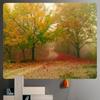 Autumn Forest Fallen Leaves Scenery Fashionable Home Decoration Tapestry Living Room Bedroom Tapestry