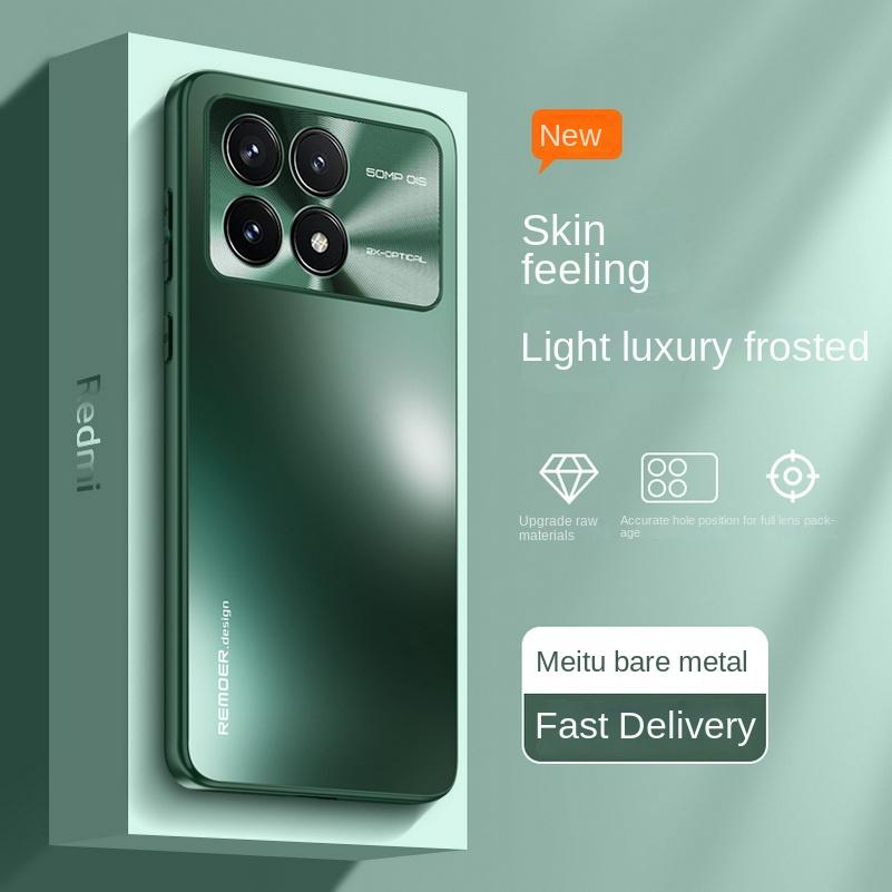

Matte Acrylic Cover Metal Camera Protect Case For POCO X6 Pro POCO X6 5G POCO F5 Pro Hard Shockproof Cover POCO F5 Pro