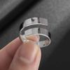 European and American Popular Jewelry Jewelry Niche High End Geometric Irregular Ring Glossy Titanium Steel Ring
