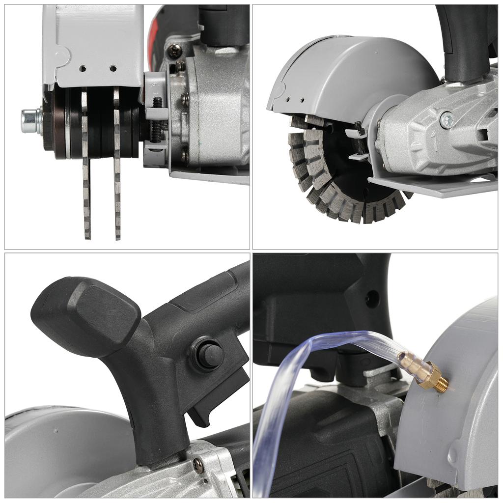 Elektrische Wandnutschneidemaschine, Schlitzmaschine für Beton, 220-240 V, zum Schlitzen von Ziegeln