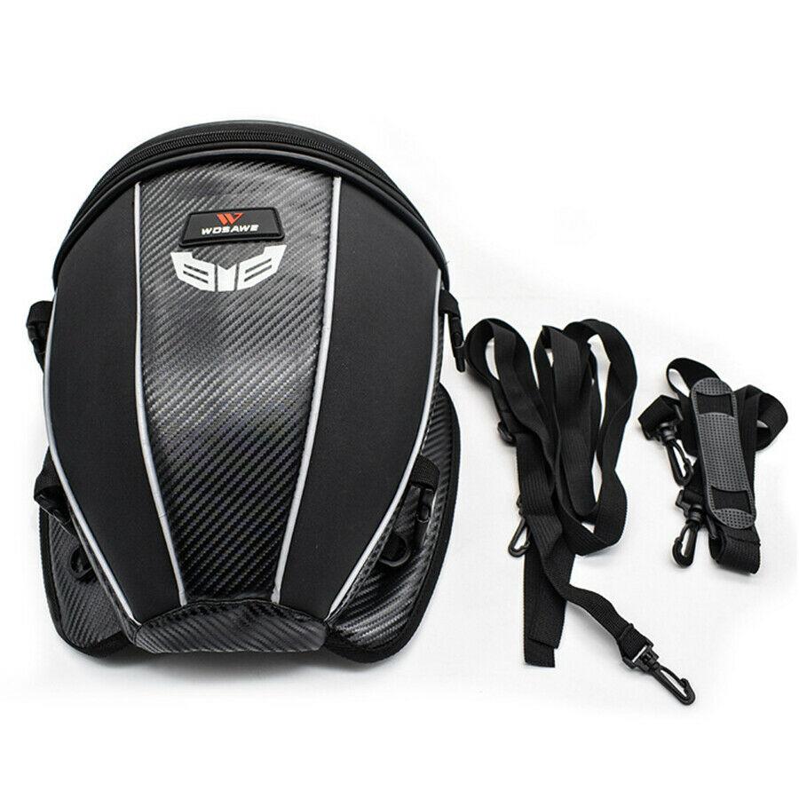 Motorcycle Bike Cycling Rear Seat Bag Multiple Pocket Tool Storage Shoulder Pack