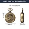 Retro Compass Portable Classic Compass with Metal Chain for Outdoor Activities