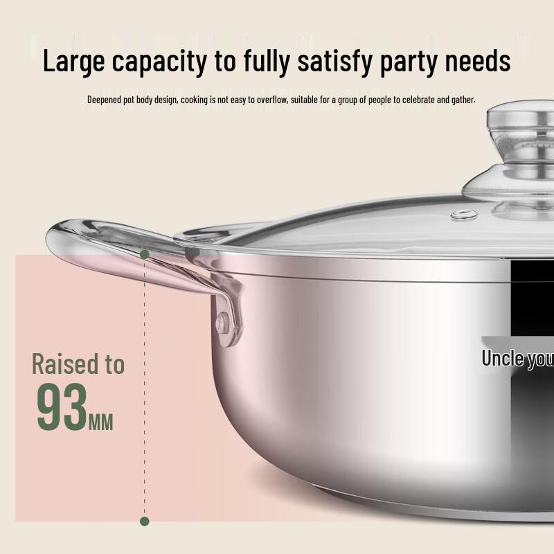 Bernice Alps 28cm 304 Edelstahl Suppen-Dampfgarer