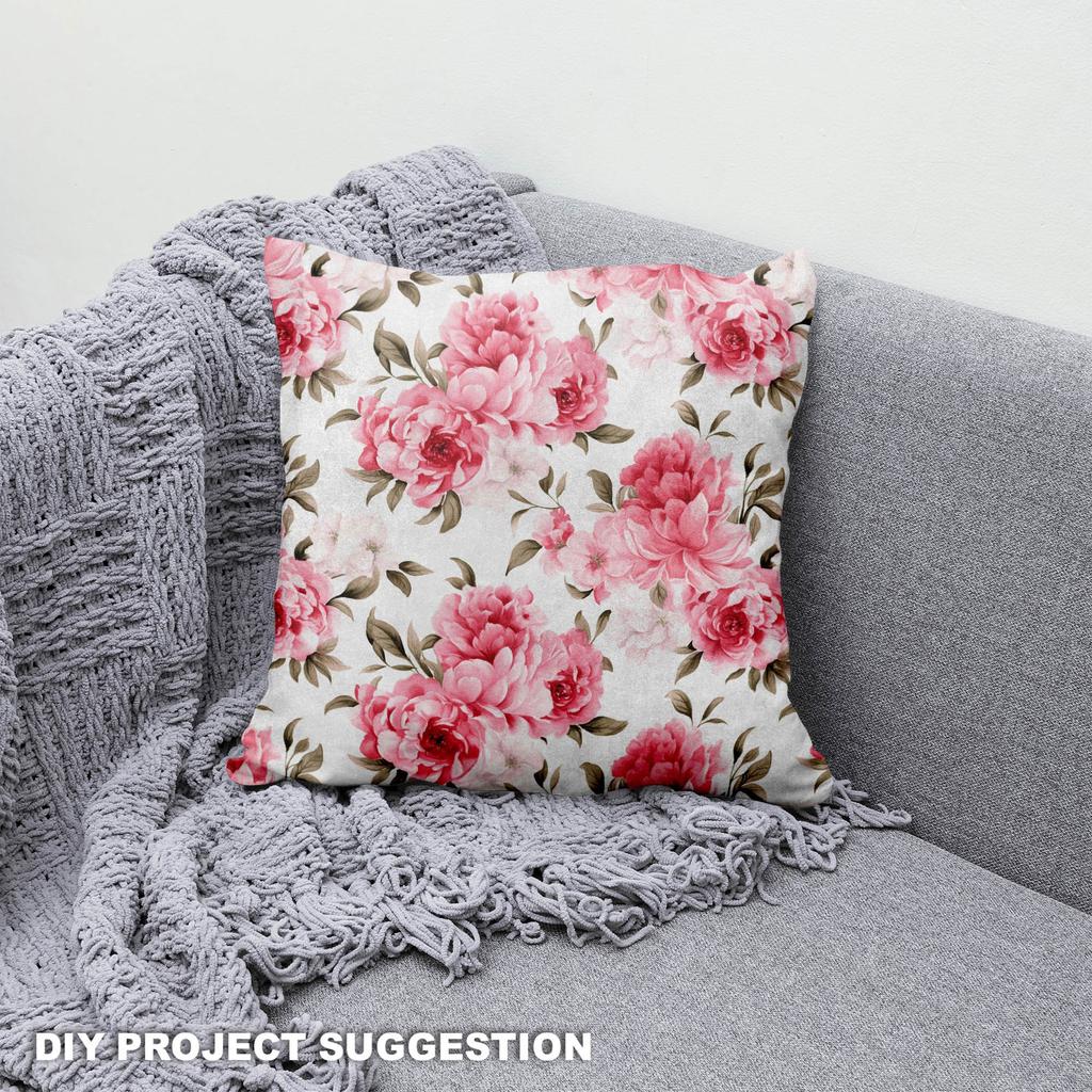 Royal Samt Stoff Polyester Zum Nähen - Motiv Blumen - Rdx2542