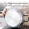 Stainless Steel Soup Pot with Solid Wood Handles