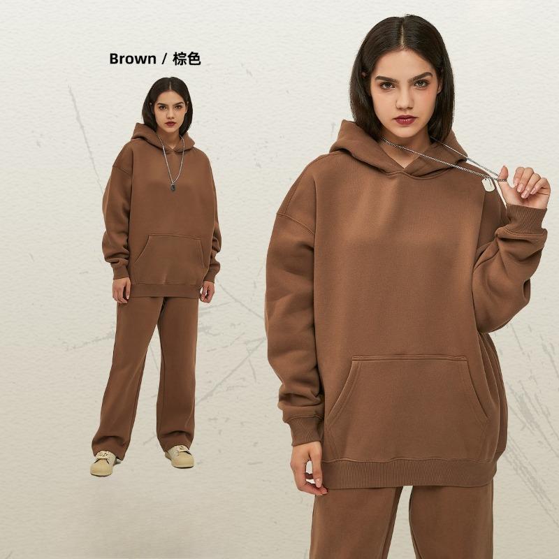 EastRogue New Loose-fitting 350g Fleece-lined Trendy Hoodie for Men, Oversized and Thickened with A Hood.